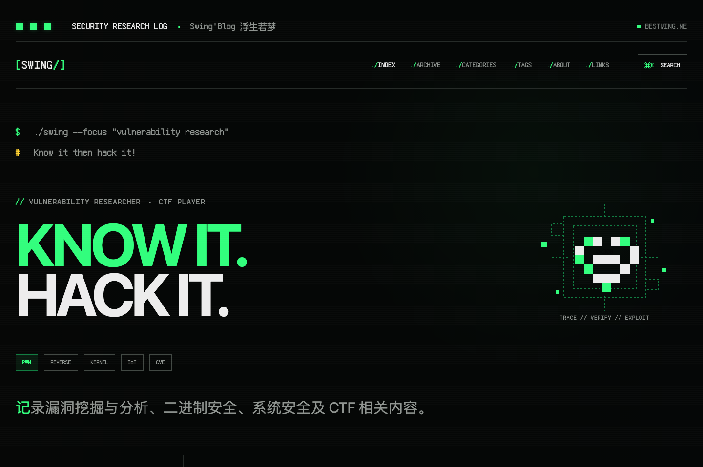 hexo-theme-signal 网站模板截图