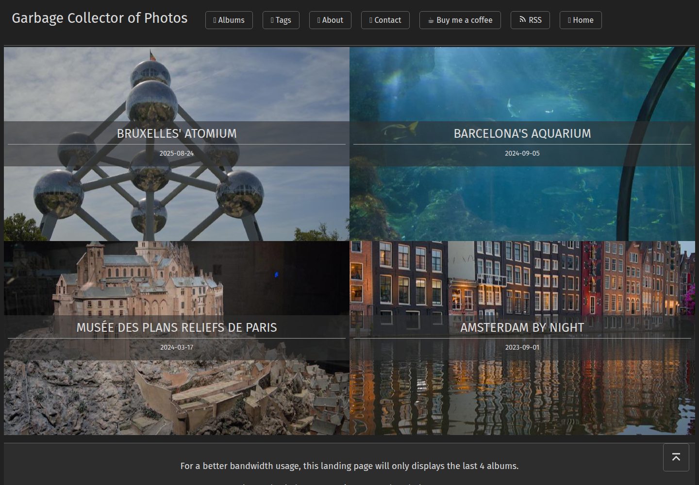 garbage-collector-photo-blog-theme 网站模板截图