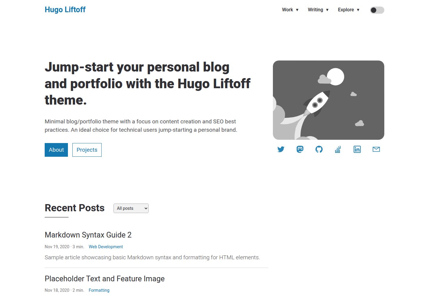 hugo-liftoff 网站模板截图