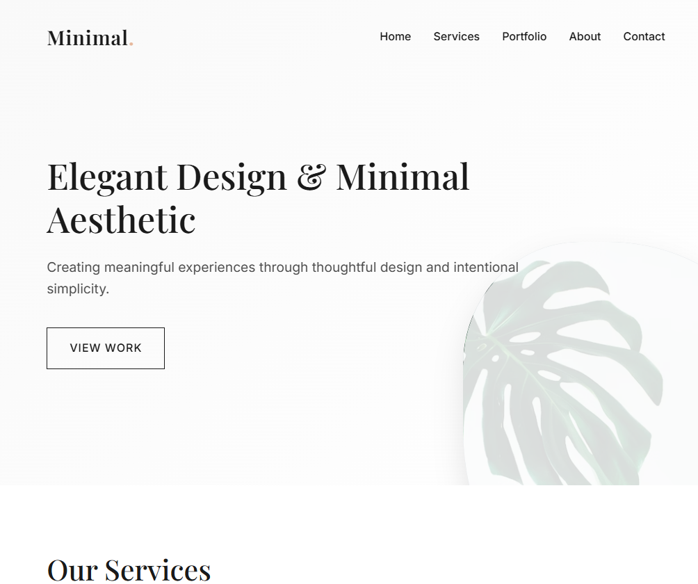 MinimalistTemplate 网站模板截图