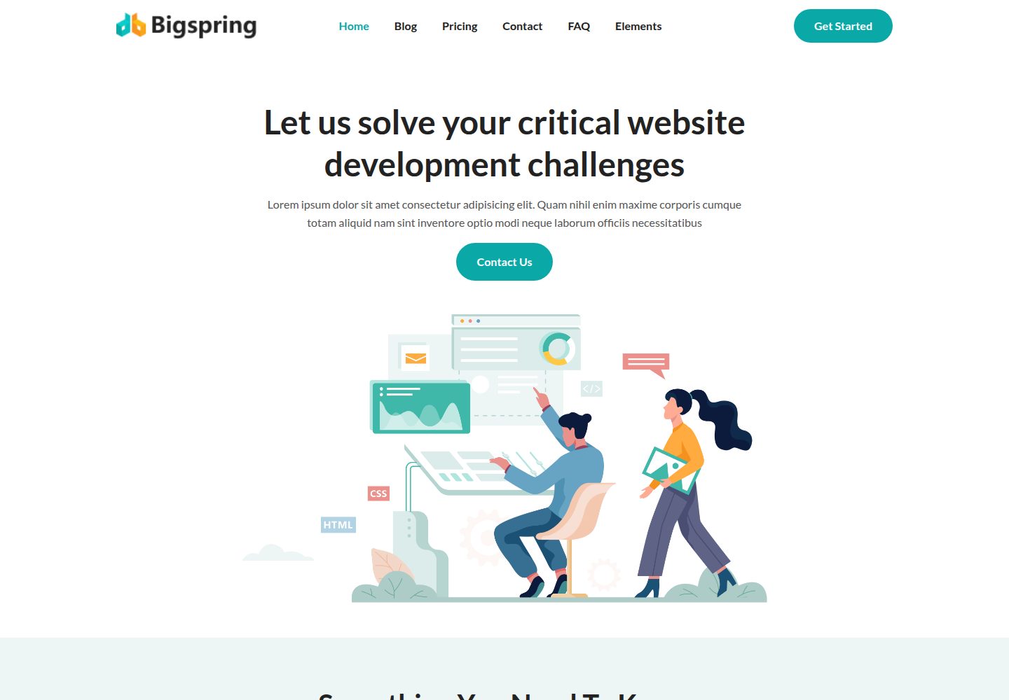 astro-bigspring-template 网站模板截图
