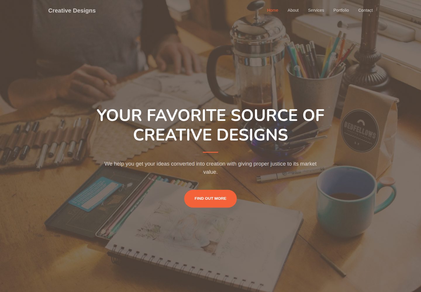 xdev-creative · Desktop homepage