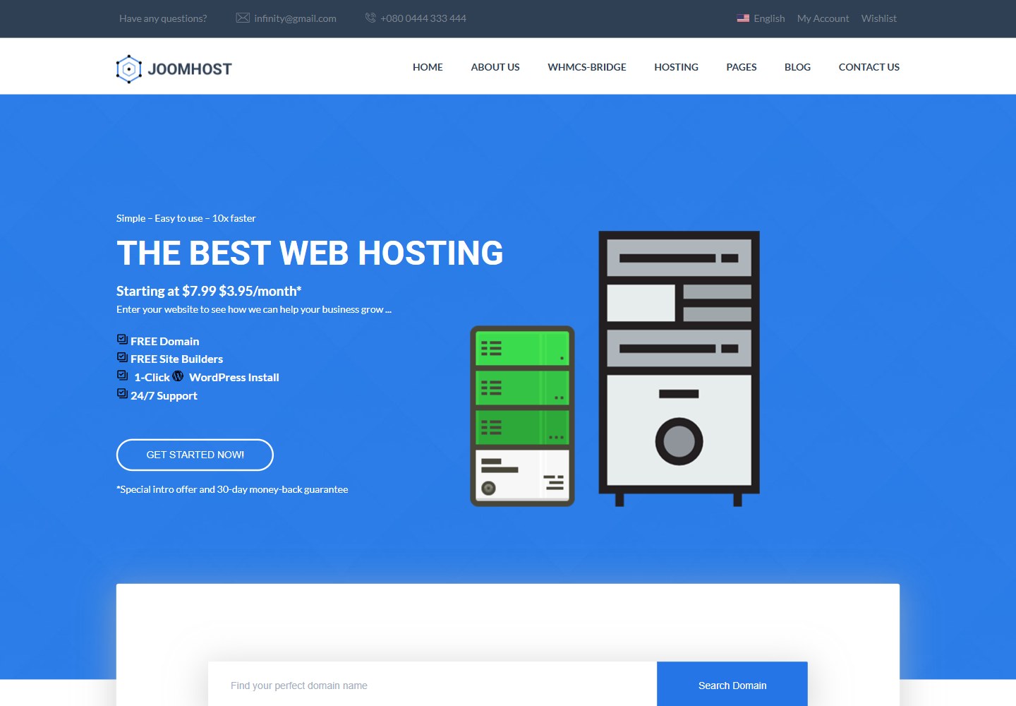 joomhost-template · 桌面端首页