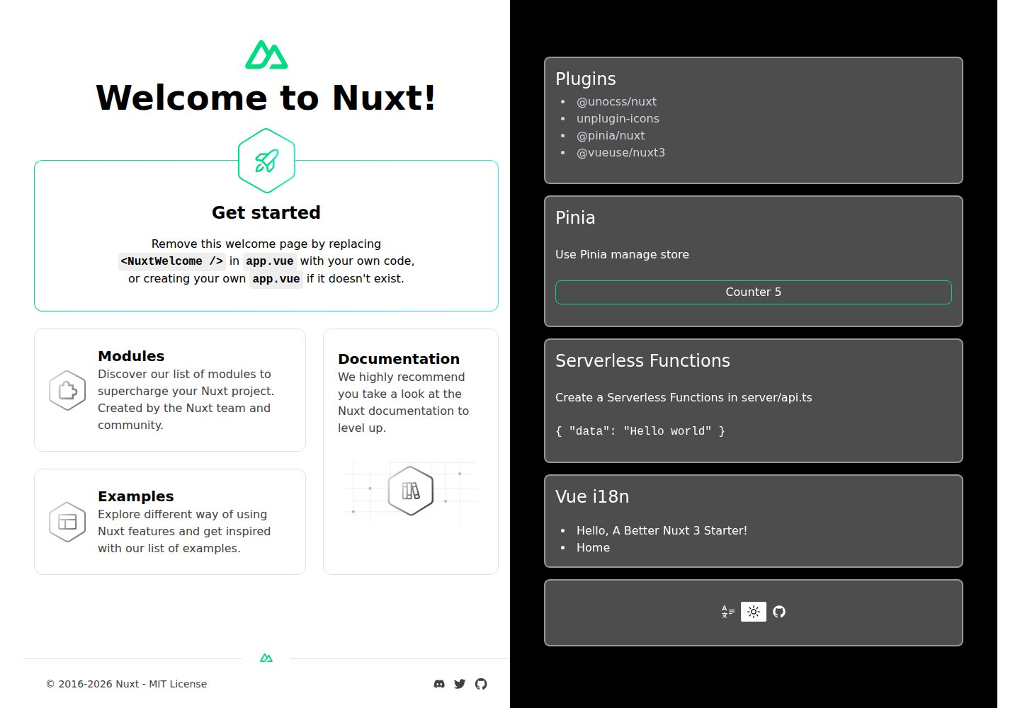 nuxt3-starter 网站模板截图