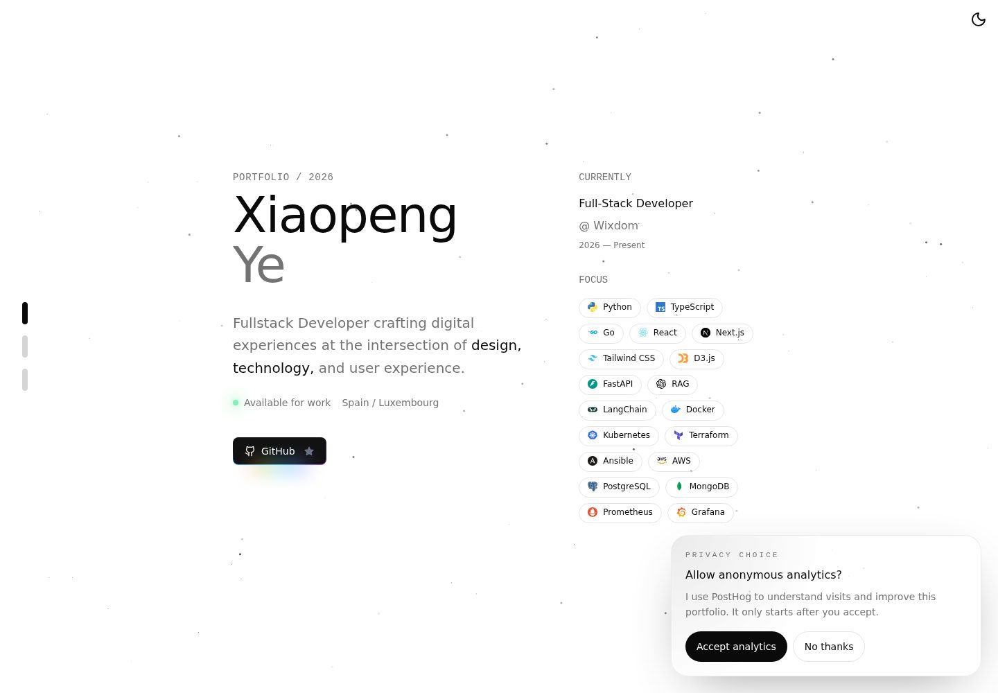 minimalist-portfolio 网站模板截图