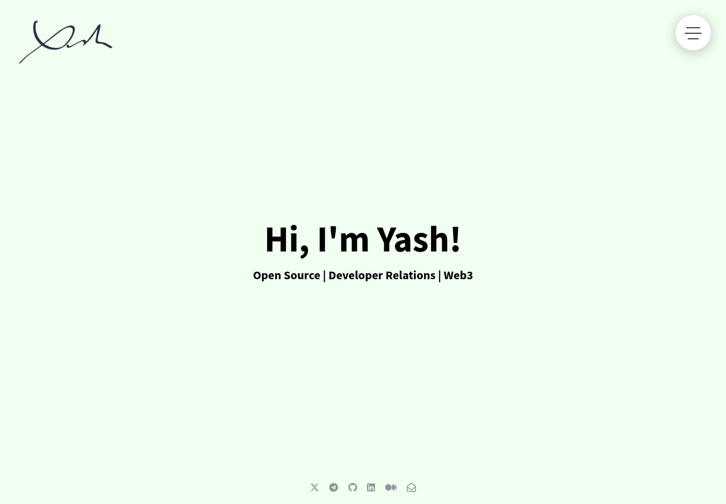 developer-portfolio 网站模板截图