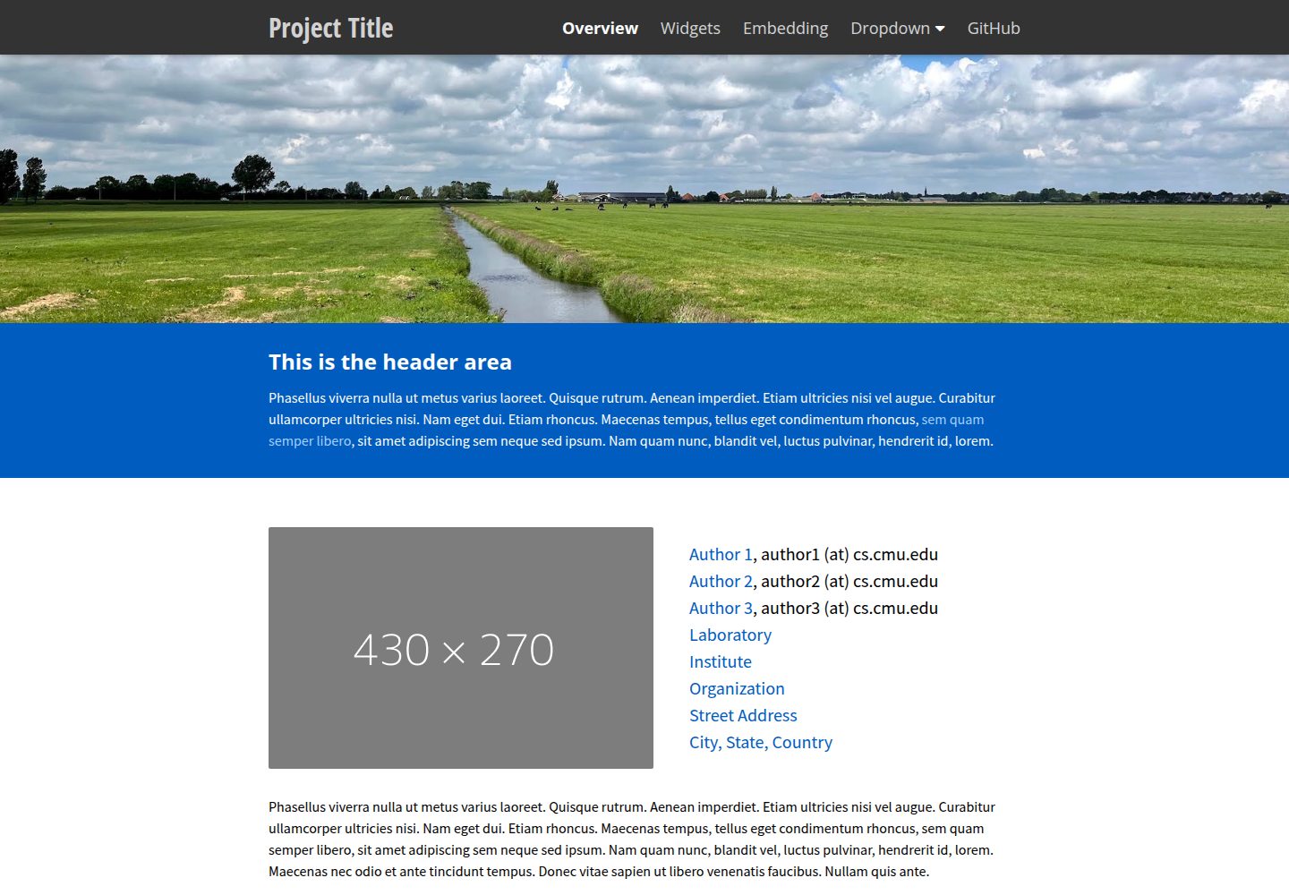 project-website-template