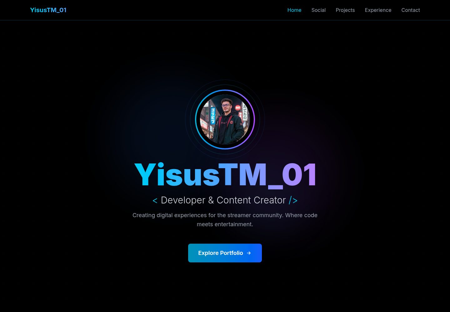 yisus.dev 网站模板截图