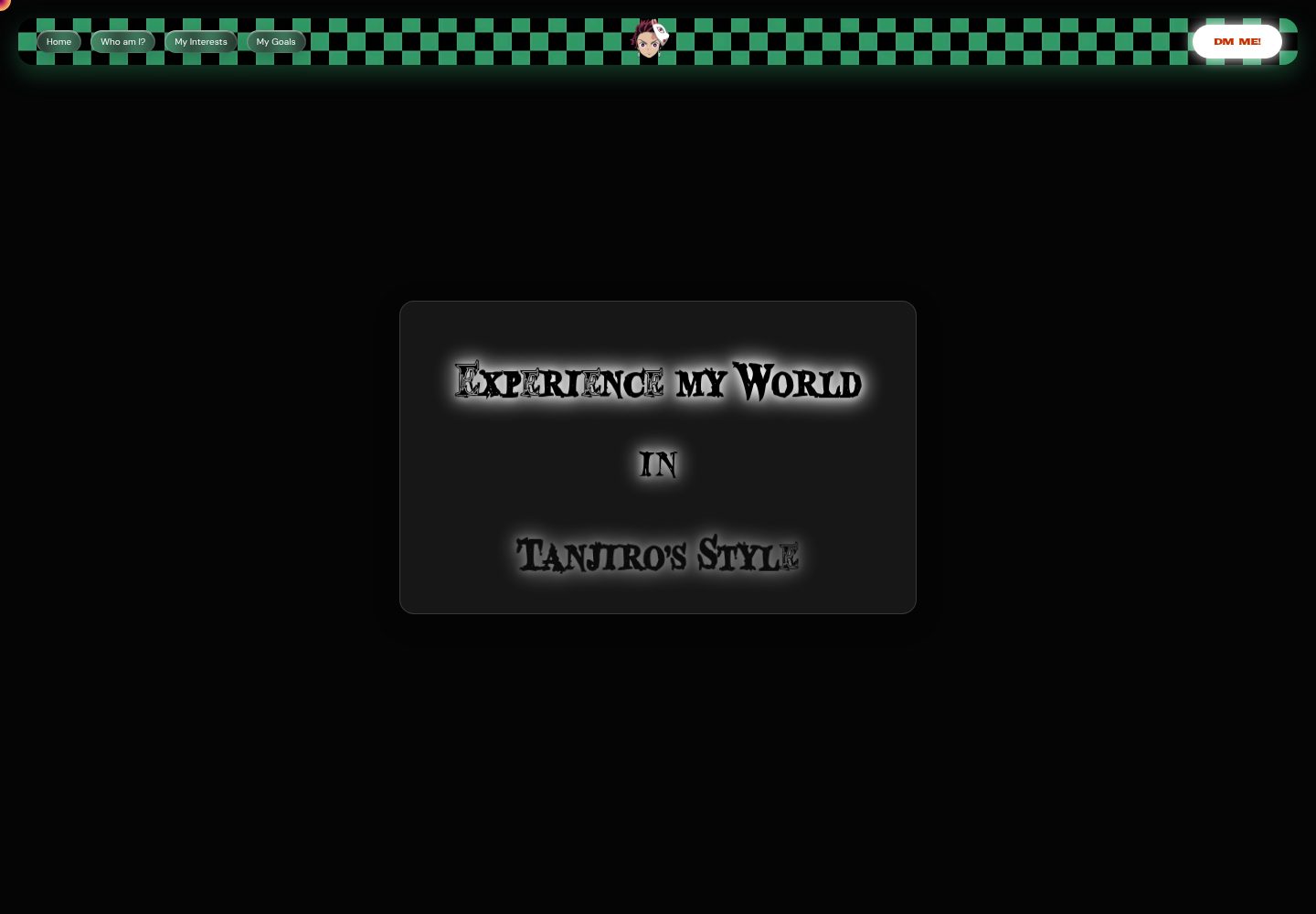 Tanjiro-Themed-Personal-Website 网站模板截图