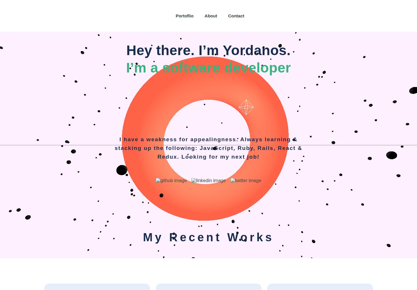 My-Portfolio 网站模板截图