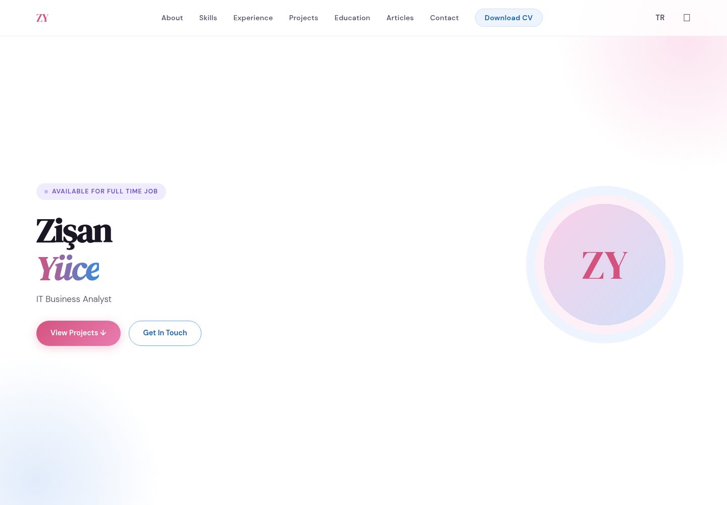 personal-portfolio-website 网站模板截图