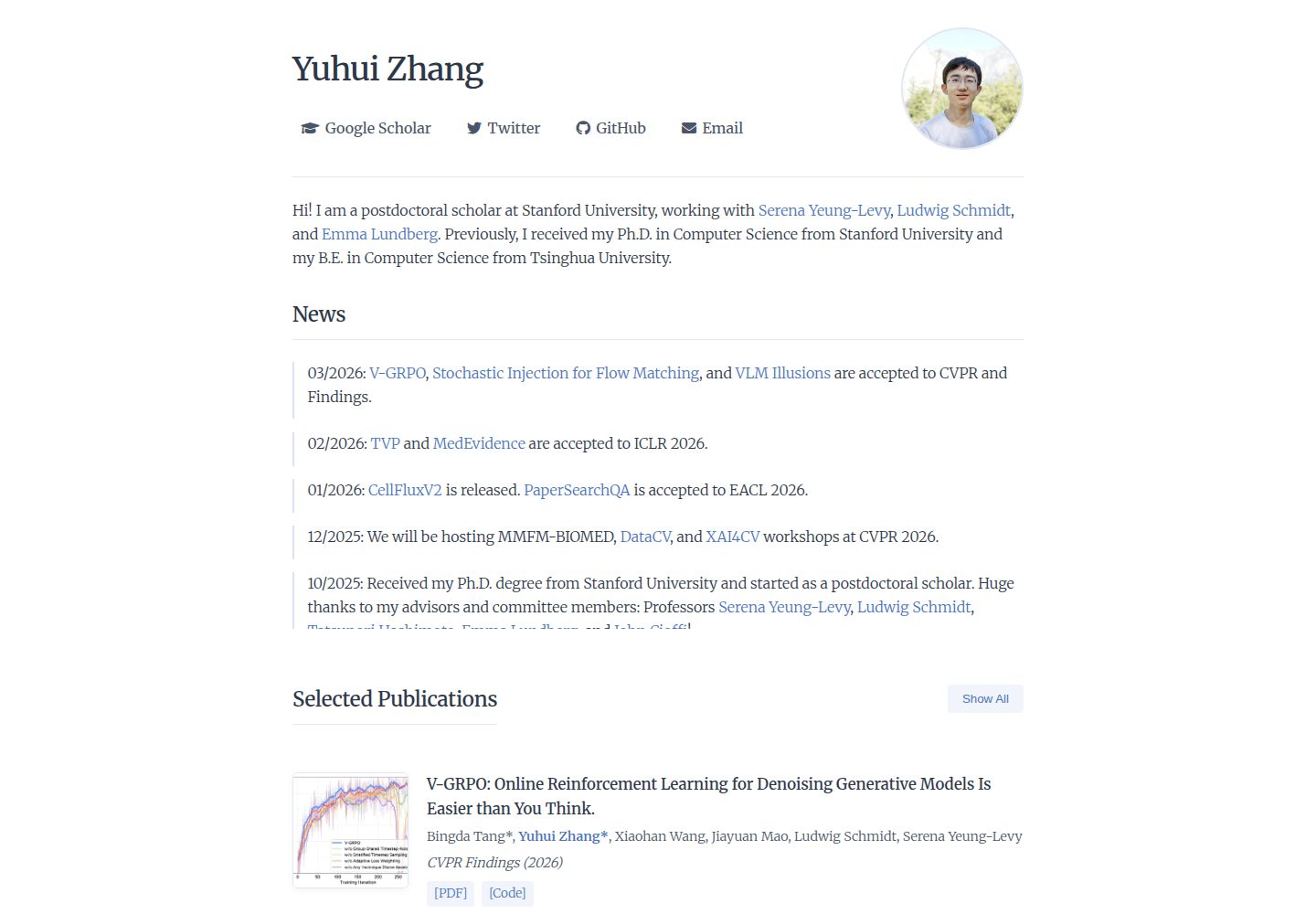 Minimal-Academic-Website 网站模板截图