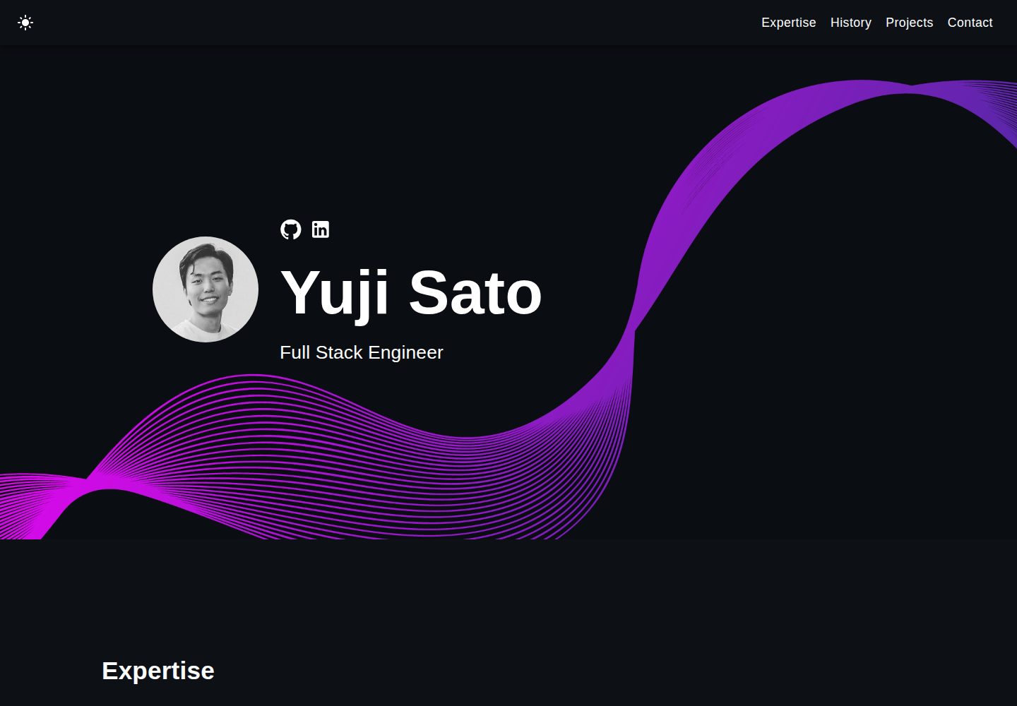 react-portfolio-template 网站模板截图