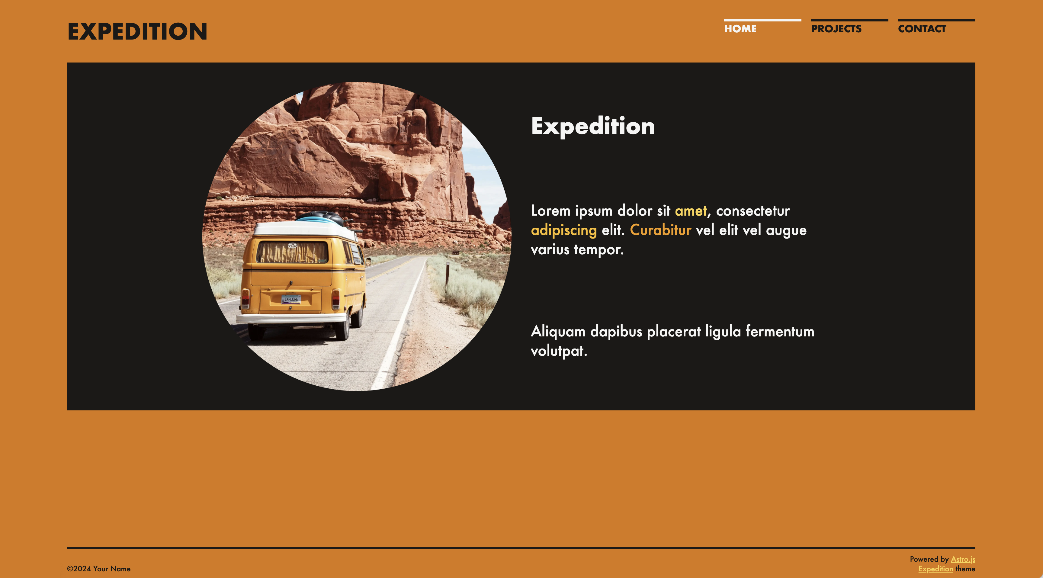 expedition-astro 网站模板截图