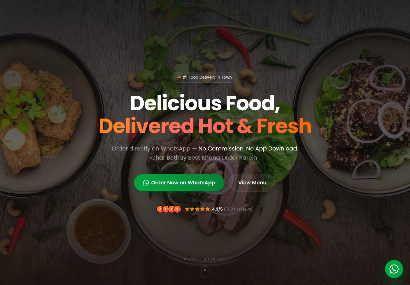 Foodie-Spot 网站模板截图