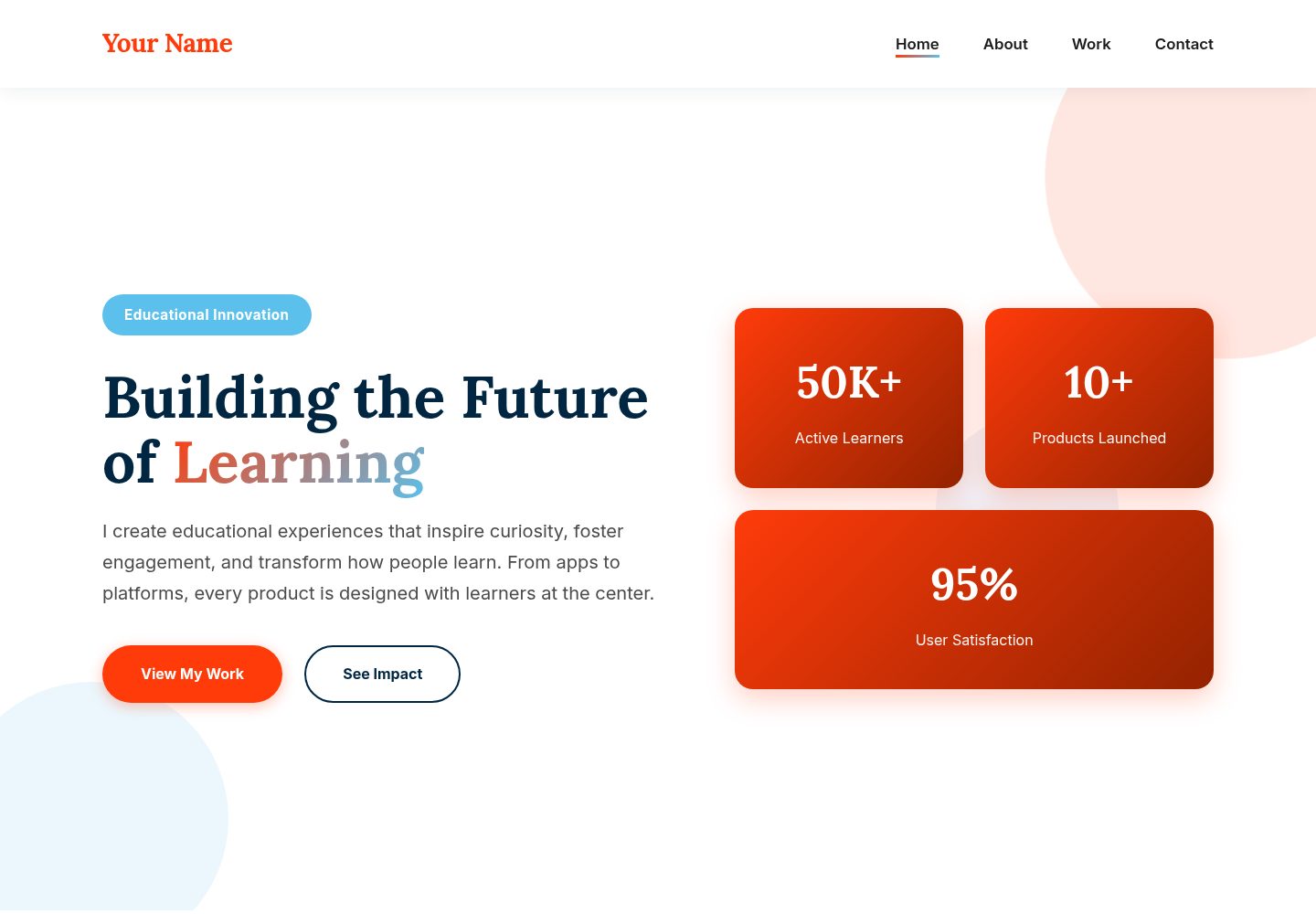 personalwebsite5 · Desktop homepage