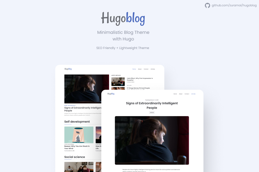 hugoblog 网站模板截图
