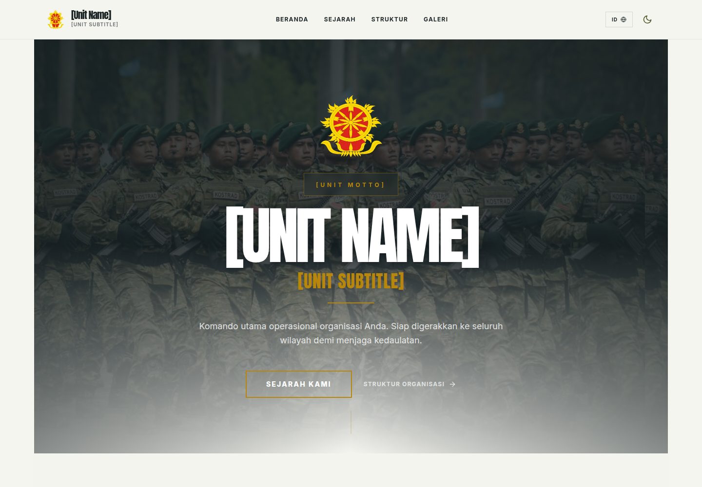 tempalate-militarywebsite 网站模板截图
