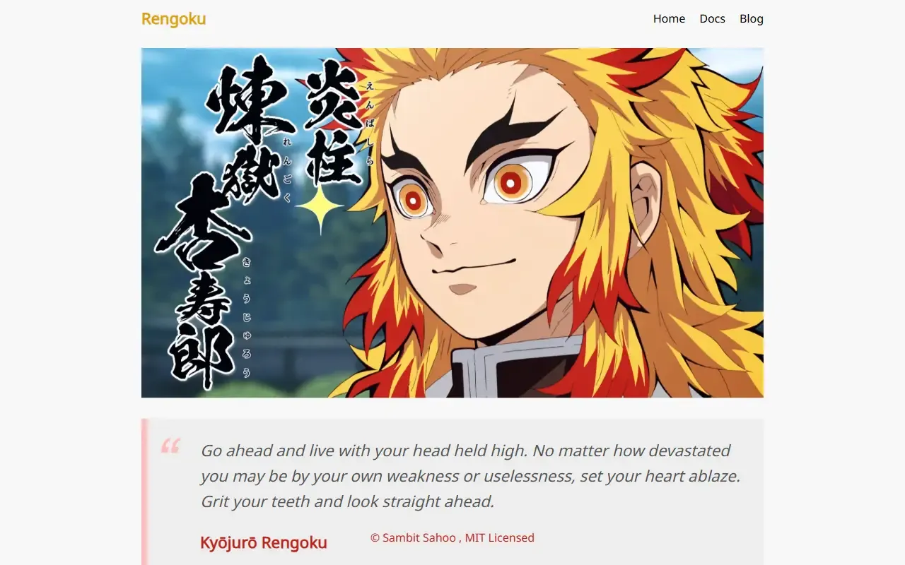 rengoku · 桌面端首页