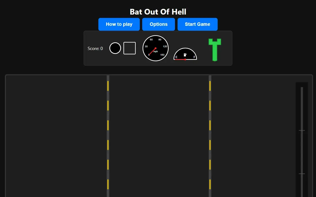 Bat Outta Hell · 桌面端首页