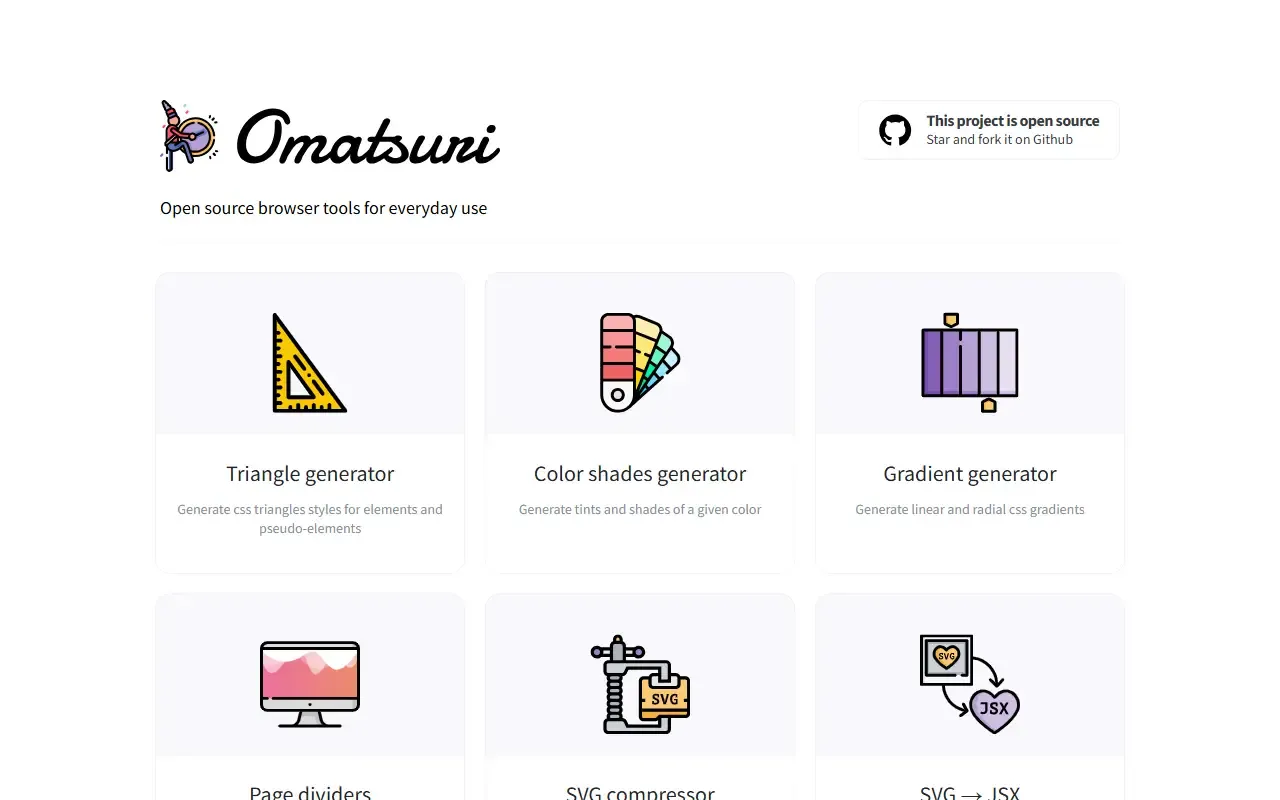 Omatsuri · 桌面端首页