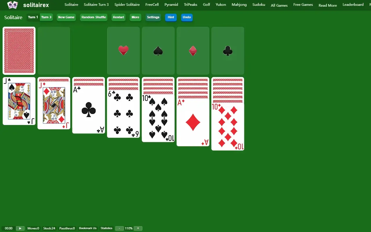 solitairex.io · 桌面端首页