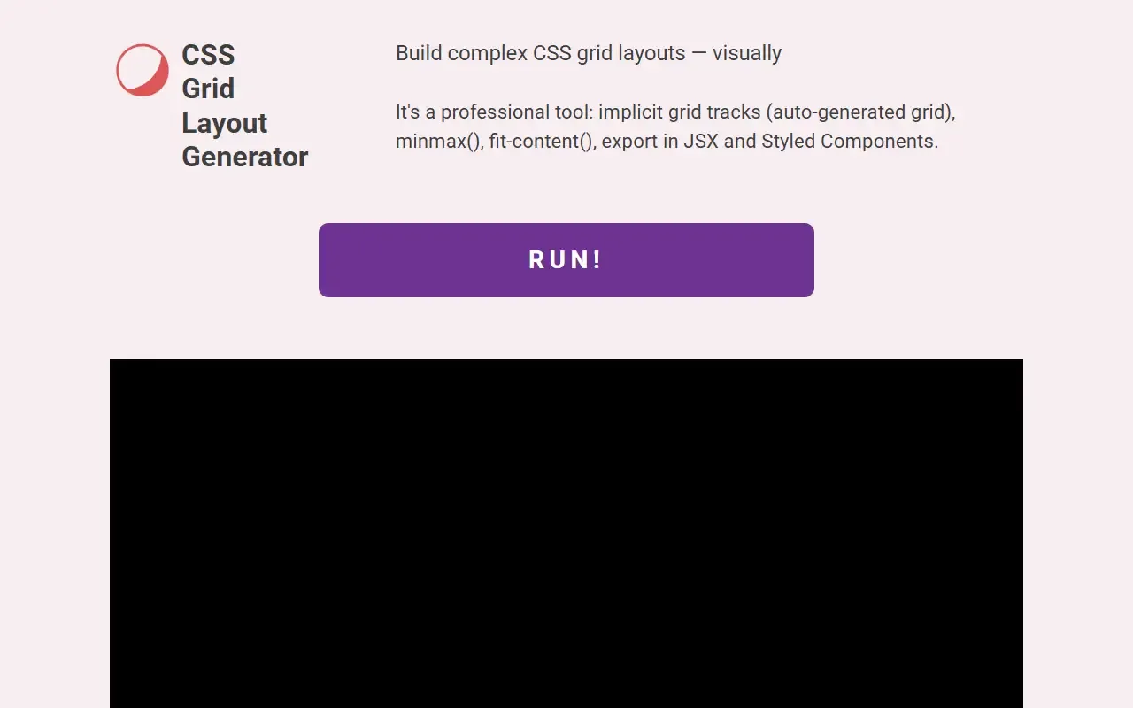css grid layout generator · 桌面端首页
