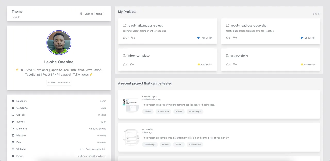 git-portfolio · 仓库预览 1