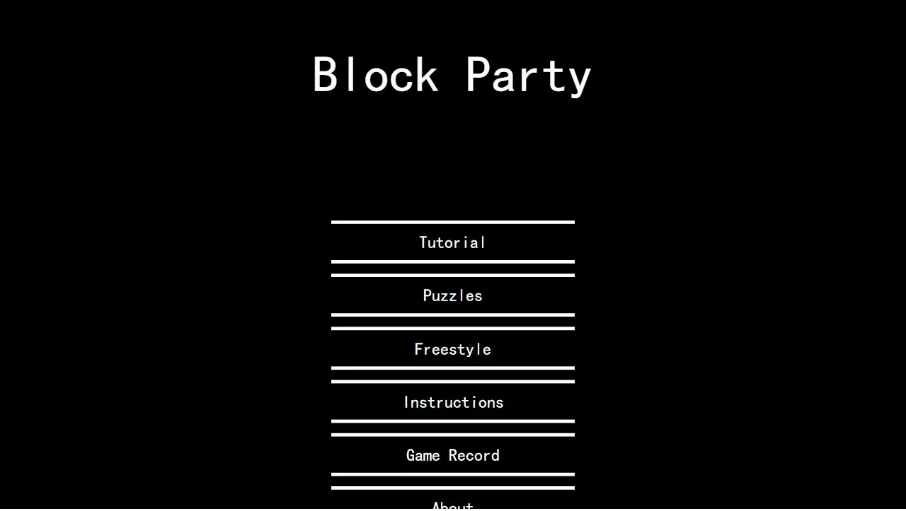 block party · 首页