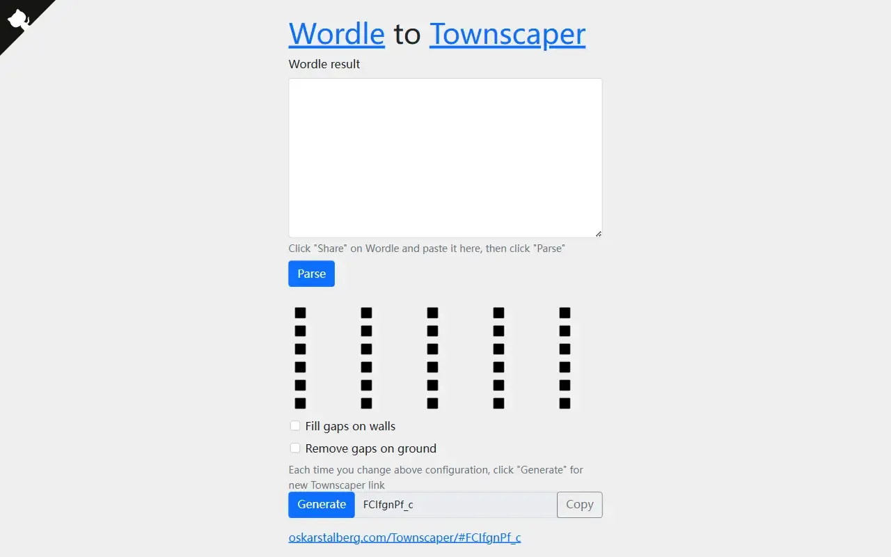 Wordle2Townscaper · 桌面端首页