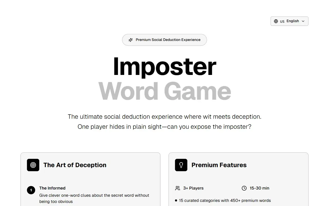 imposter · 桌面端首页