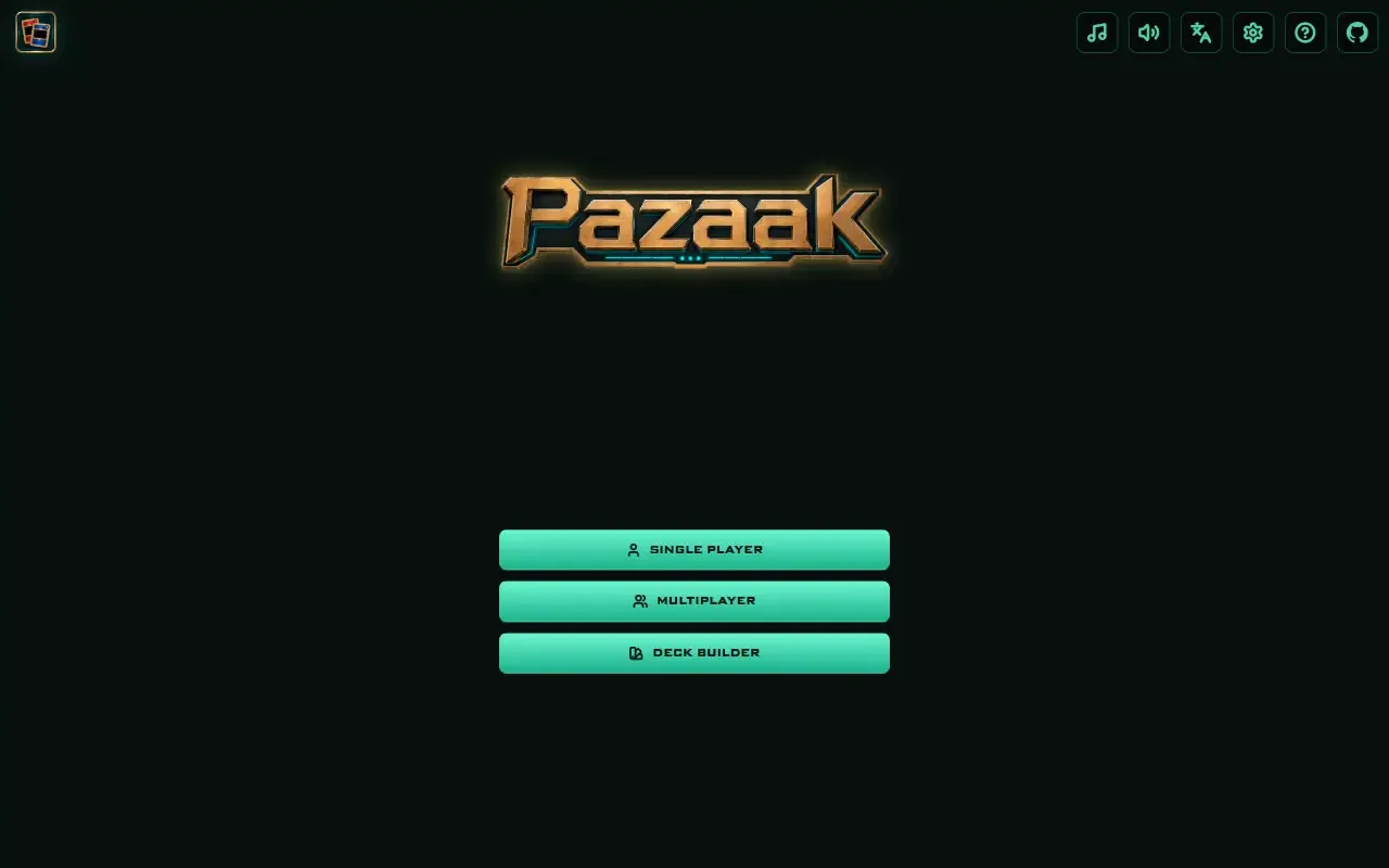 Pazaak · 桌面端首页