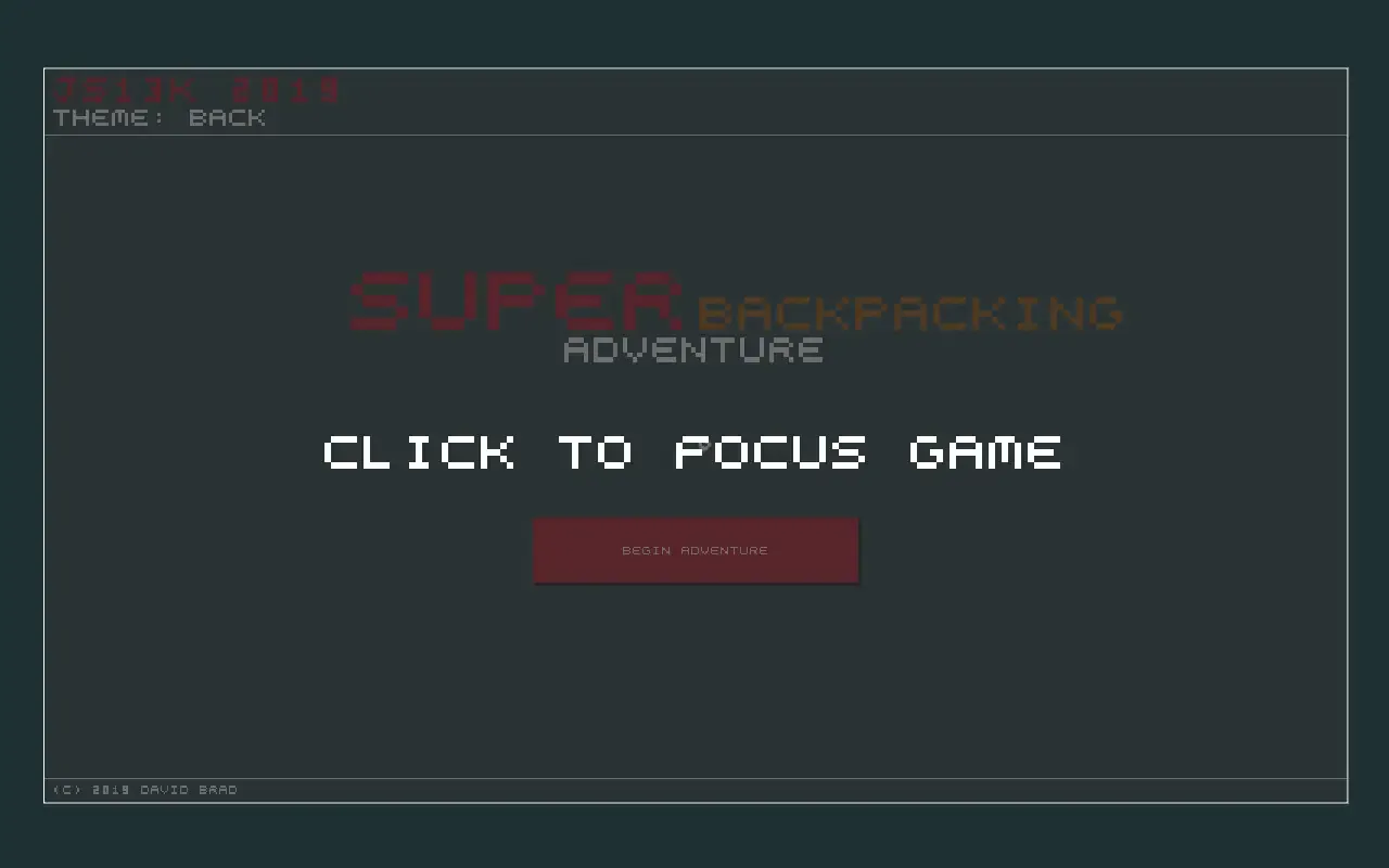 super backpacking adventure · 桌面端首页