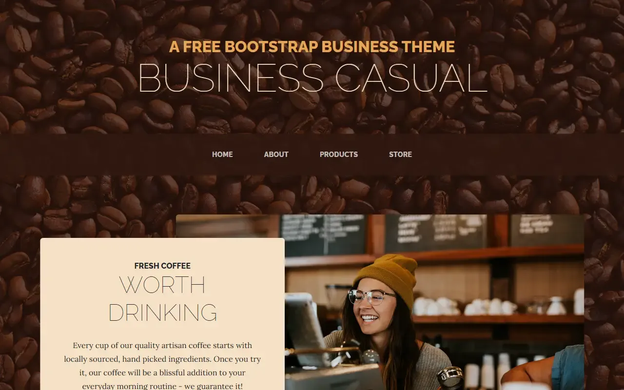 Business Casual · 桌面端首页