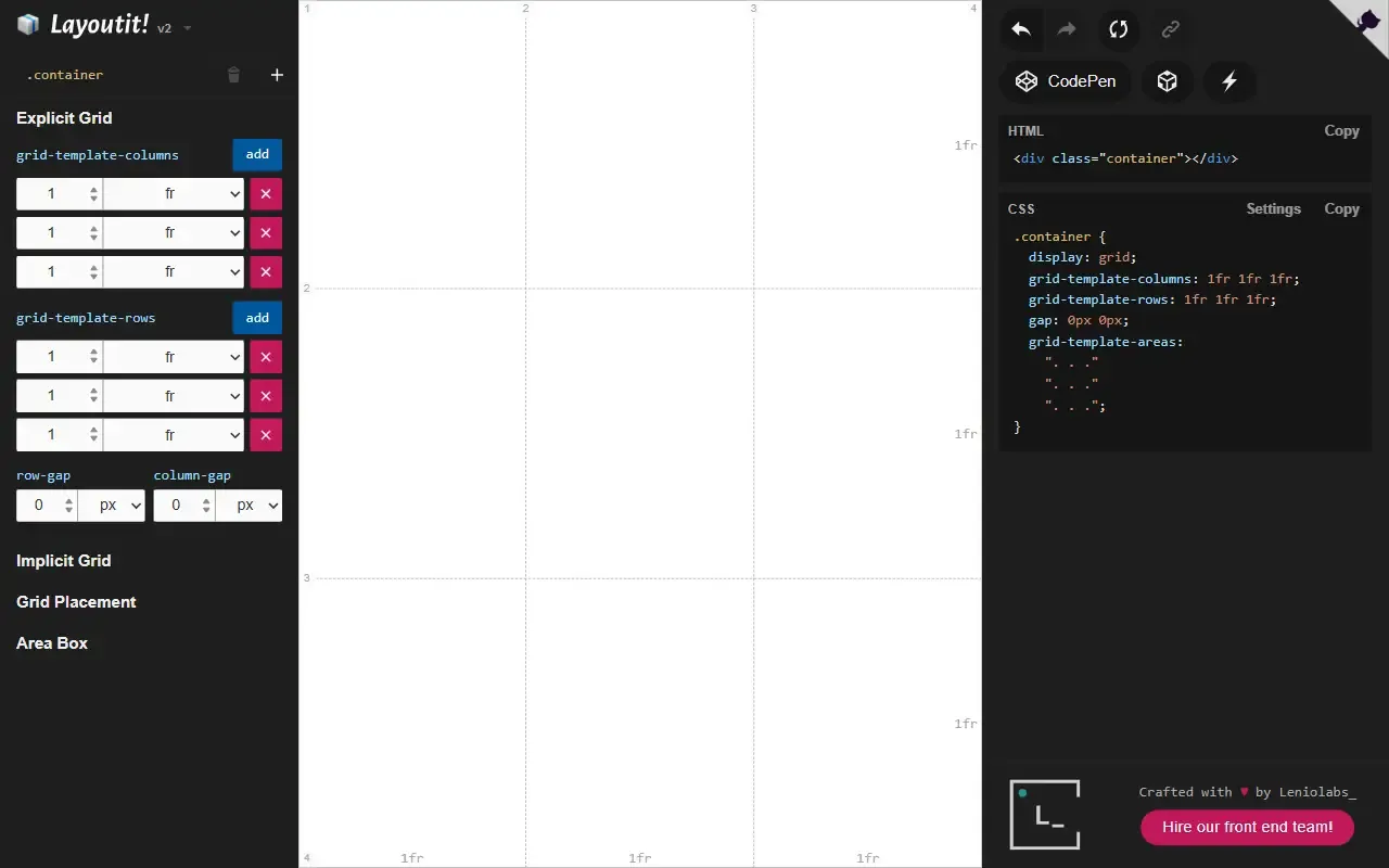 layoutit grid · 桌面端首页