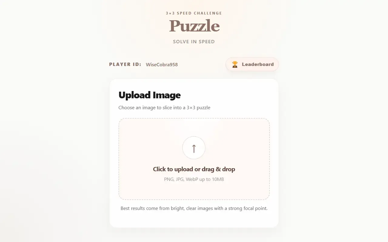 Puzzle Master · 桌面端首页