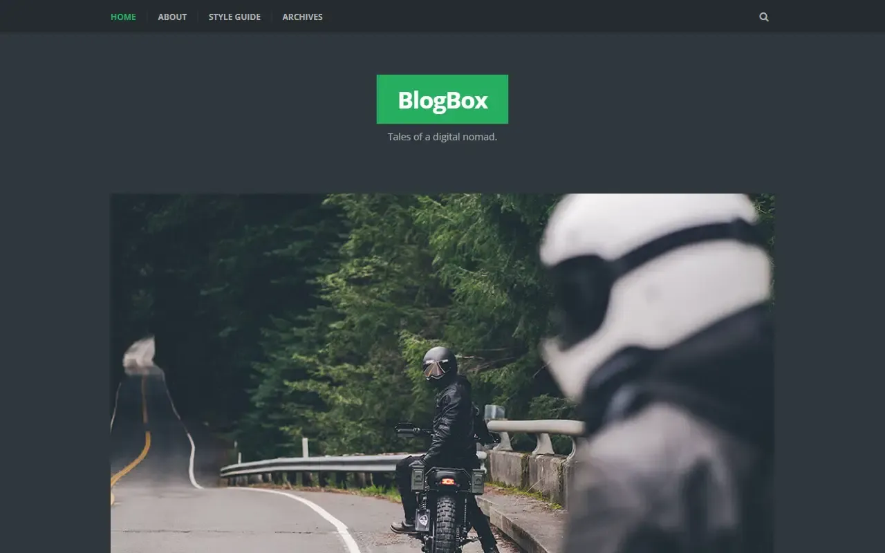 BlogBox-Jekyll-Theme · 桌面端首页
