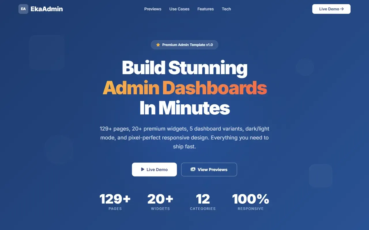 free-saas-admin-template · 桌面端首页