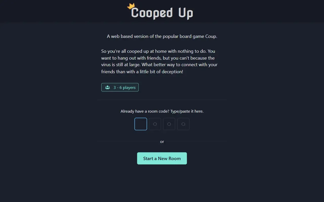 Cooped Up · 桌面端首页