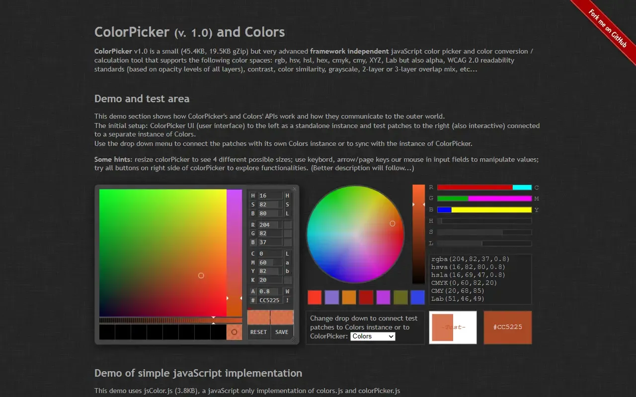 colorPicker · 桌面端首页