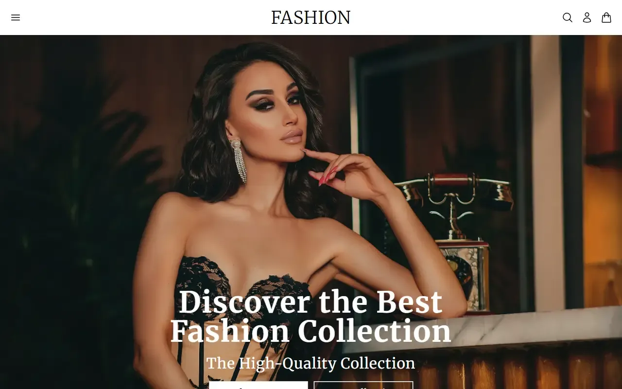 Fashion-eCommerce-Shop-in-React · 桌面端首页