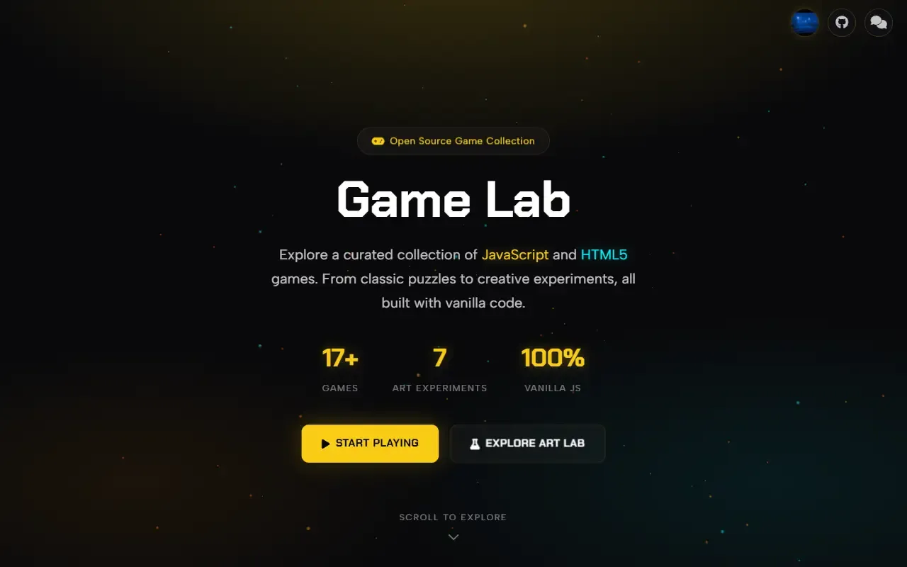 JS game collections · 桌面端首页