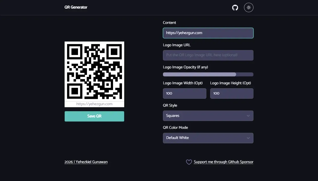 qr generator · 首页