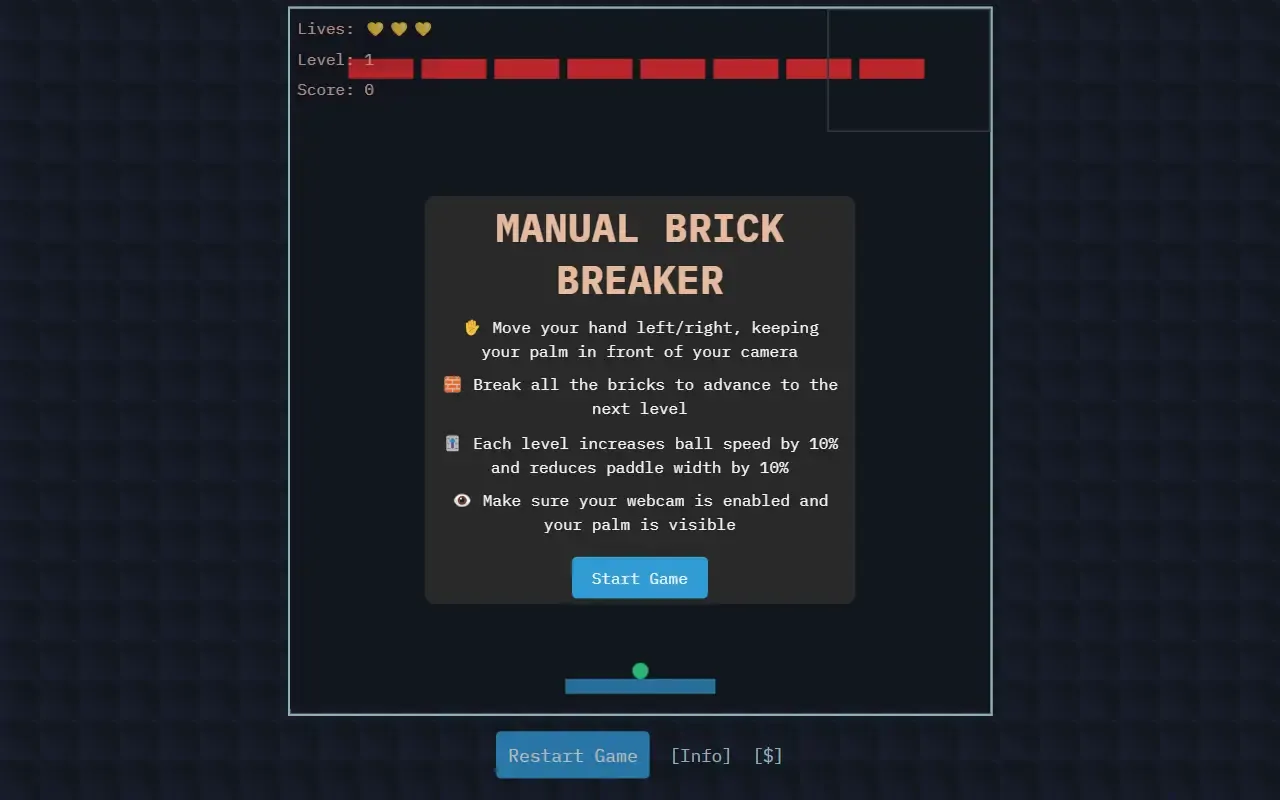 manual brick breaker · 桌面端首页