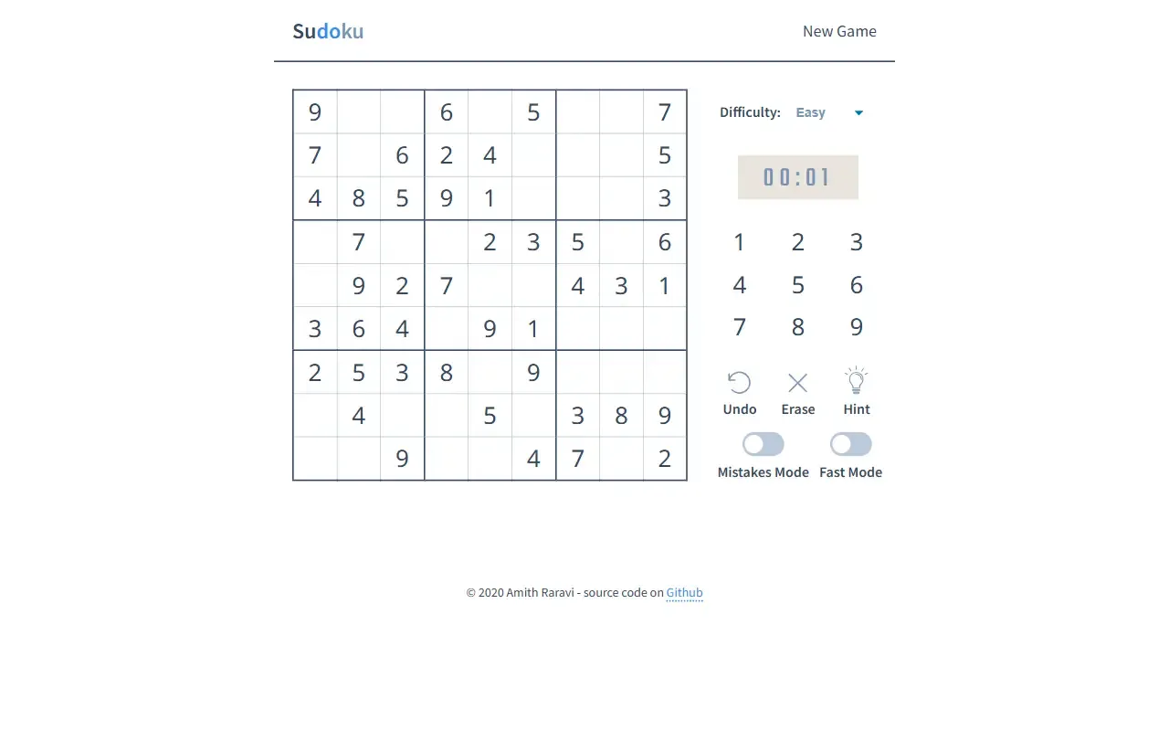 sudoku · 桌面端首页
