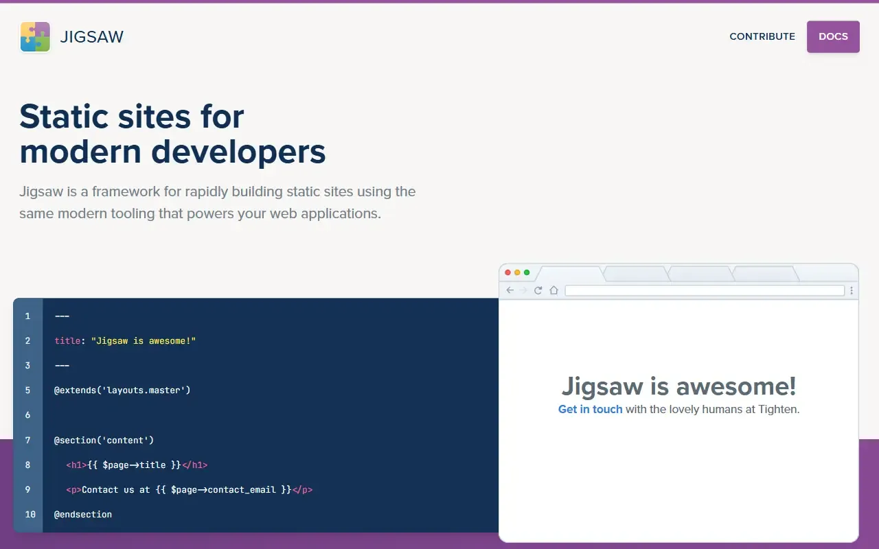 jigsaw-docs-template · 桌面端首页