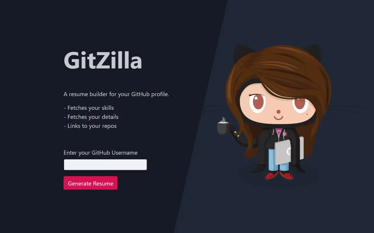 Gitzilla · 桌面端首页