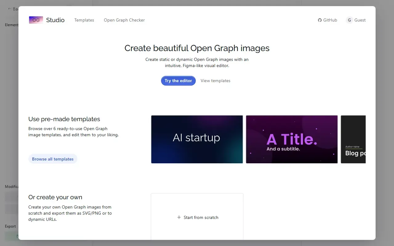 ogstudio · 桌面端首页