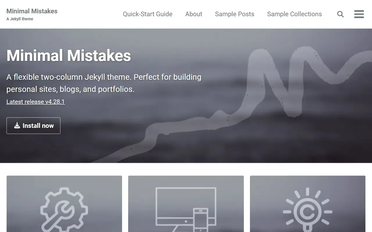 devo002.github.io · 桌面端首页