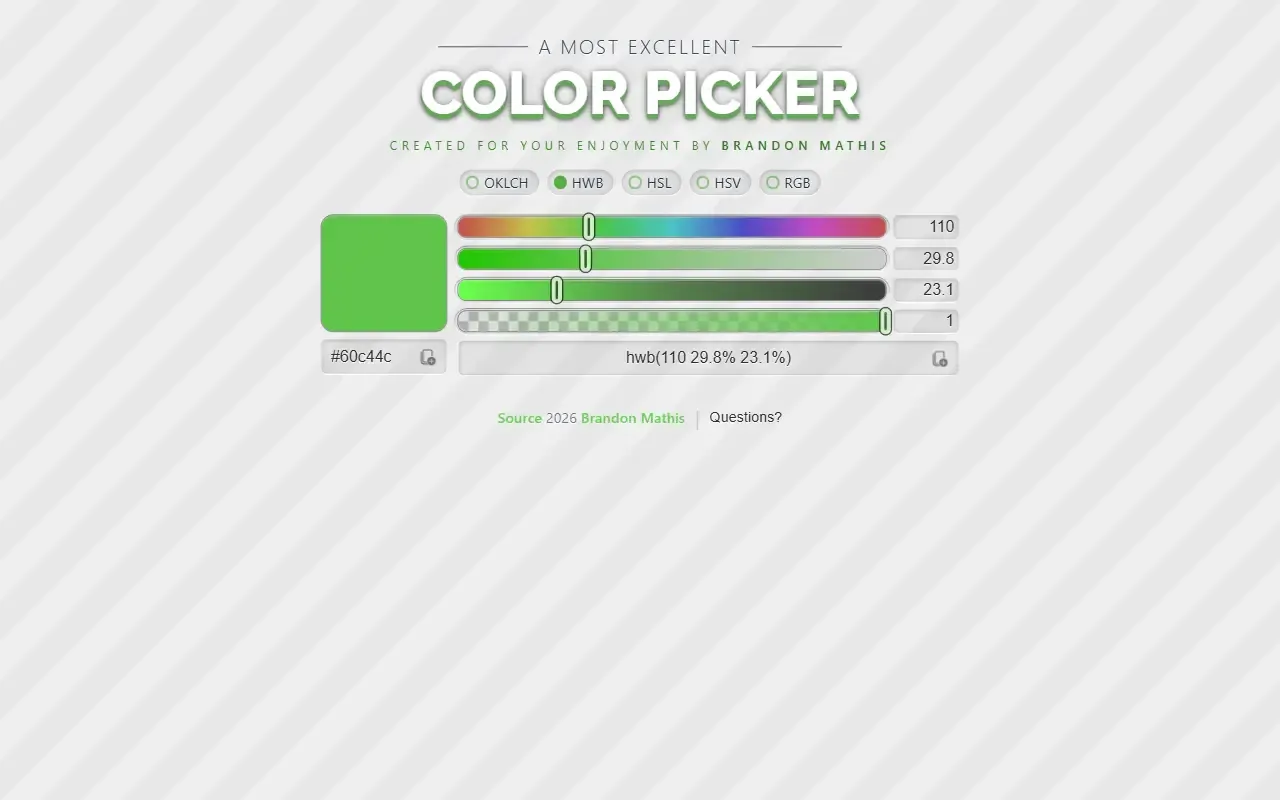 color picker · 桌面端首页